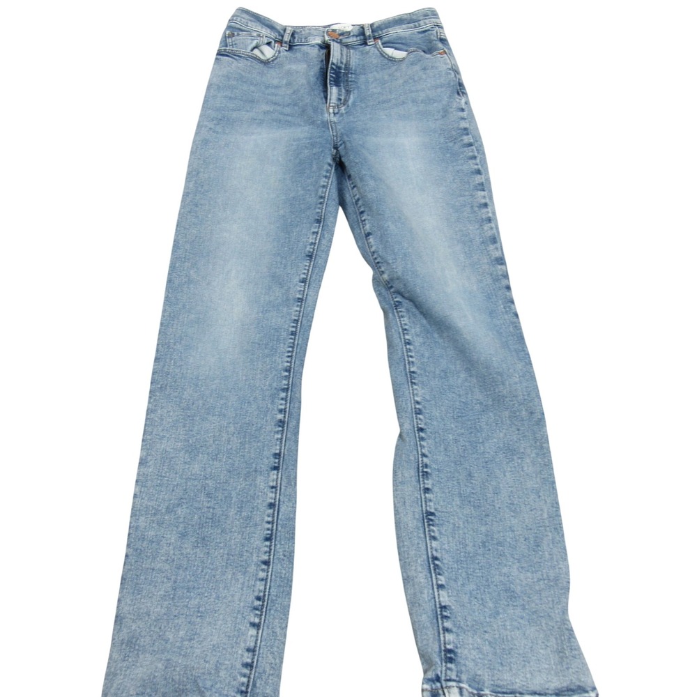 Loft Outlet Womens High Rise Slim Straight Jeans Blue Medium Wash Size 6